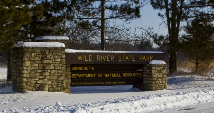 Entering Wild River State Park, MN